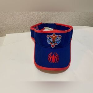 Spiderman Comic Visor Hat Rare Marvel Comics Blue & Red
